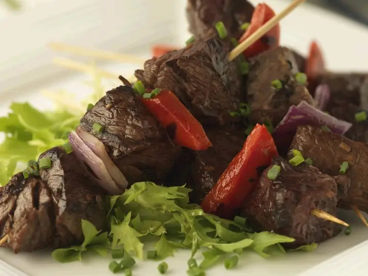 Beef Kabobs with Peanut sauce
